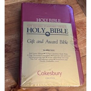 NEW Cokesbury NRSV Gift and Award Bible: Leatherflex Burgundy Cover CO8277236